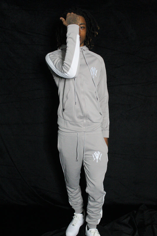 "Fitness" Reflective Tracksuit - Grey