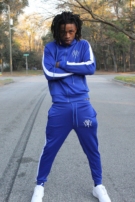 "Fitness" Reflective Tracksuit - Blue